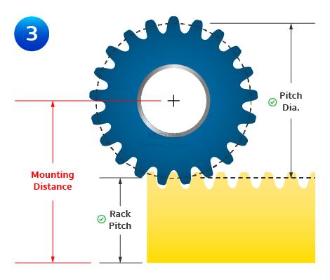 gear-rack-mounting-distance
