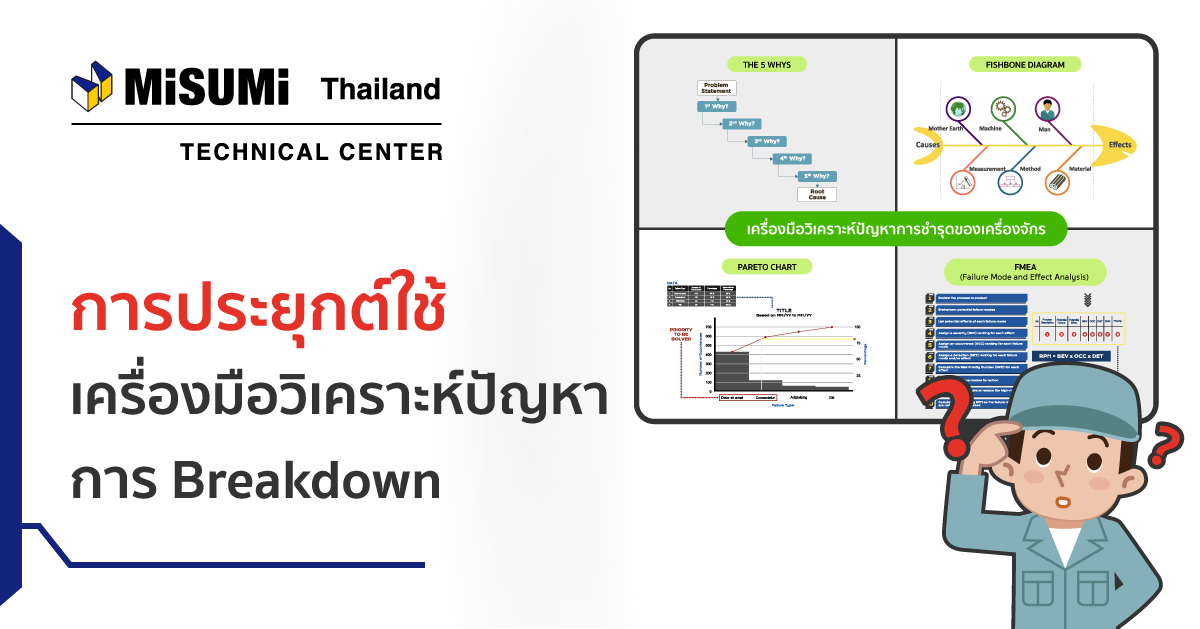 การประยุกต์ใช้เครื่องมือวิเคราะห์ปัญหา Breakdown - MISUMI Technical Center
